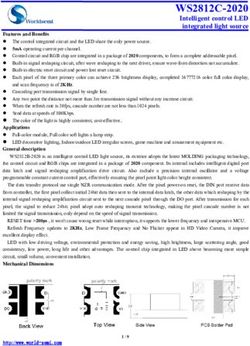 WS2812C-2020 Intelligent control LED integrated light source - Worldsemi