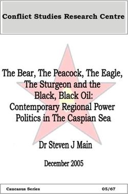 Conflict Studies Research Centre - Caucasus Series 05/67