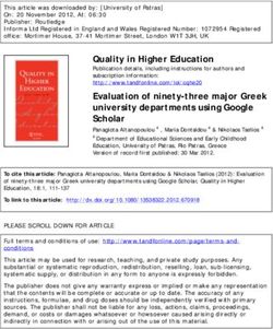 Quality in Higher Education