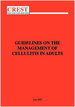 CREST - GUIDELINES ON THE MANAGEMENT OF CELLULITIS IN ADULTS - June 2005