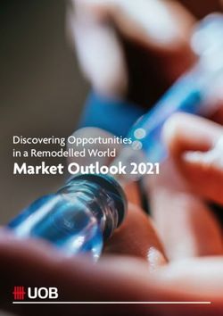 Market Outlook 2021 Discovering Opportunities in a Remodelled World - UOB : United Overseas Bank
