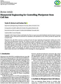 Review Article Biomaterial Engineering for Controlling Pluripotent Stem Cell Fate