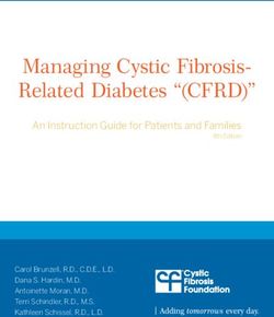 Managing Cystic Fibrosis-Related Diabetes "(CFRD)" - An Instruction Guide for Patients and Families