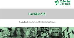 Car Wash 101 Dr. Andy Sun, Business Manager, HI&I and Vehicle Care Products - Colonial Chemical