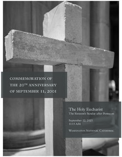 Commemoration of the 20th anniversary of september 11, 2001 - The Holy Eucharist The Sixteenth Sunday after Pentecost