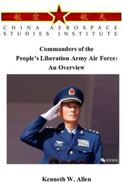 Commanders of the People's Liberation Army Air Force: An Overview - Kenneth W. Allen