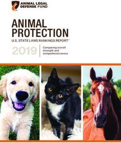 ANIMAL PROTECTION 2019 - U.S. STATE LAWS RANKINGS REPORT - Animal Legal Defense Fund
