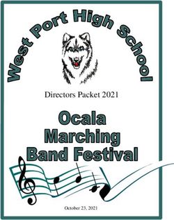 Ocala Marching Band Festival - Directors Packet 2021 - October 23, 2021