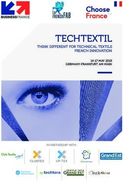TECHTEXTIL THINK DIFFERENT FOR TECHNICAL TEXTILE FRENCH INNOVATION - IN PARTNERSHIP WITH: French exporters directory