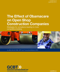 The Effect of Obamacare on Open Shop Construction Companies