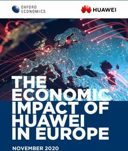 THE ECONOMIC IMPACT OF HUAWEI IN EUROPE - NOVEMBER 2020 - Oxford Economics