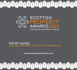 ENTRY GUIDE DEADLINE FOR ENTRY: TUESDAY 16 NOVEMBER 2021 - www.scottishpropertyawards.co.uk - Scottish Property Awards