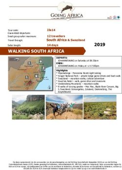 WALKING SOUTH AFRICA - Going Africa Safaris