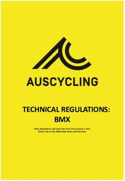 TECHNICAL REGULATIONS: BMX - AusCycling