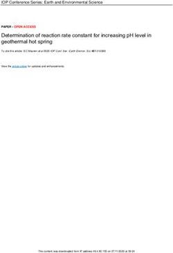 Determination of reaction rate constant for increasing pH level in geothermal hot spring