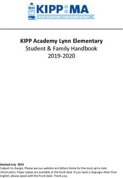 KIPP Academy Lynn Elementary - Student & Family Handbook 2019-2020 - Kipp-MA