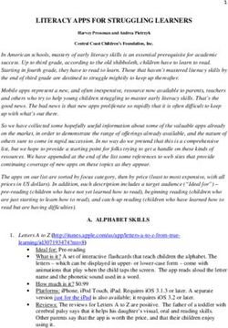 LITERACY APPS FOR STRUGGLING LEARNERS