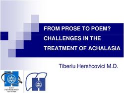 FROM PROSE TO POEM? CHALLENGES IN THE TREATMENT OF ACHALASIA - Tiberiu Hershcovici M.D.