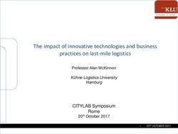 The impact of innovative technologies and business practices on last-mile logistics - CITYLAB Symposium Rome