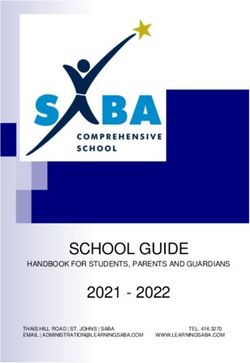 SCHOOL GUIDE 2021 2022 - HANDBOOK FOR STUDENTS, PARENTS AND GUARDIANS