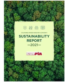 SUSTAINABILITY REPORT-2021- CALIFORNIA PRISON INDUSTRY AUTHORITY