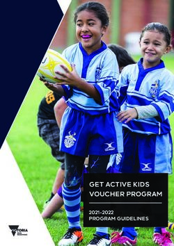 GET ACTIVE KIDS VOUCHER PROGRAM - 2021-2022 PROGRAM GUIDELINES - Get Active Victoria