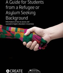 A Guide for Students from a Refugee or Asylum Seeking Background - Information on how to access and succeed in higher education in Australia