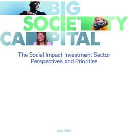 The Social Impact Investment Sector Perspectives and Priorities