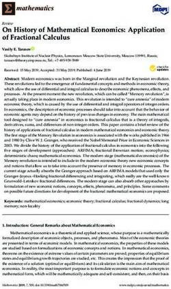 On History of Mathematical Economics: Application of Fractional Calculus - MDPI