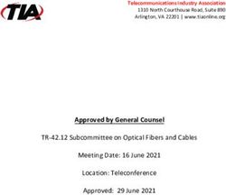 Approved by General Counsel - TIA Connect