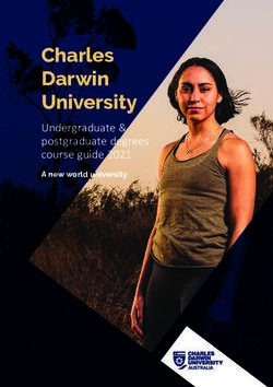 Charles Darwin University - Undergraduate & postgraduate degrees course guide 2021