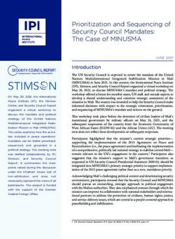 Prioritization and Sequencing of Security Council Mandates: The Case of MINUSMA - International Peace Institute