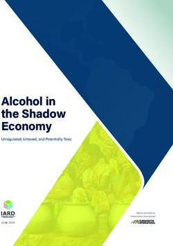 Alcohol in the Shadow Economy - Unregulated, Untaxed, and Potentially Toxic - International Alliance for ...