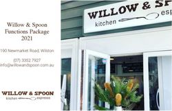 Willow & Spoon Functions Package 2021 - 190 Newmarket Road, Wilston (07) 3352 7927 - Willow & Spoon