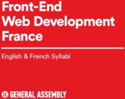 Front-End Web Development France - English & French Syllabi - General Assembly
