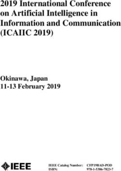 2019 International Conference on Artificial Intelligence in Information and Communication - (ICAIIC 2019) Okinawa, Japan 11-13 February 2019 ...