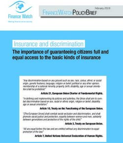 Insurance and discrimination - The importance of guaranteeing citizens full and equal access to the basic kinds of insurance - Finance Watch