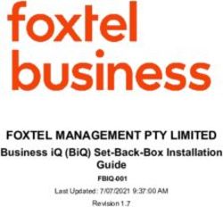 FOXTEL MANAGEMENT PTY LIMITED - BUSINESS IQ (BIQ) SET-BACK-BOX INSTALLATION GUIDE