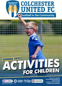 WWW.CU-FC.COM/FITC 01206 755160 @COLU_FITC /COLUFITC #UNITEOURCOMMUNITIES - COLCHESTER UNITED