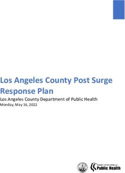 Los Angeles County Post Surge Response Plan - Los Angeles County Department of Public Health Monday, May 16, 2022