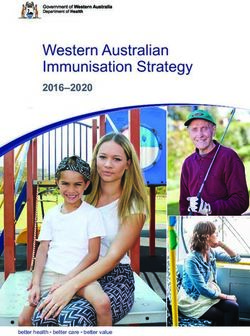 Western Australian Immunisation Strategy 2016-2020 - better health * better care * better value