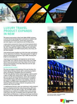 LUXURY TRAVEL PRODUCT EXPANDS IN NSW - Destination NSW