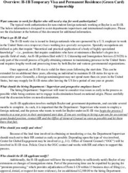 Overview: H-1B Temporary Visa and Permanent Residence (Green Card) Sponsorship