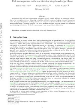 Risk management with machine-learning-based algorithms