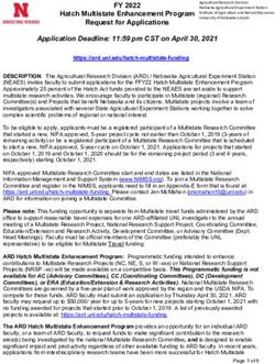 Hatch Multistate Enhancement Program Request for Applications