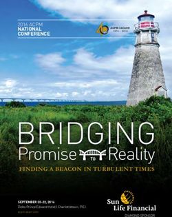 BRIDGING Promise Reality - FINDING A BEACON IN TURBULENT TIMES - ACPM