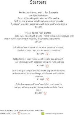 Starters Perfect while you wait... for 2 people