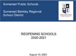 REOPENING SCHOOLS Somerset Public Schools Somerset Berkley Regional School District