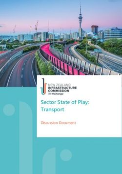 Sector State of Play: Transport - Discussion Document - Infrastructure Commission