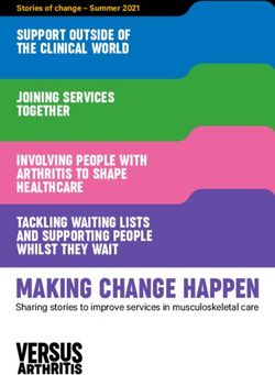 Making change happen - Versus Arthritis